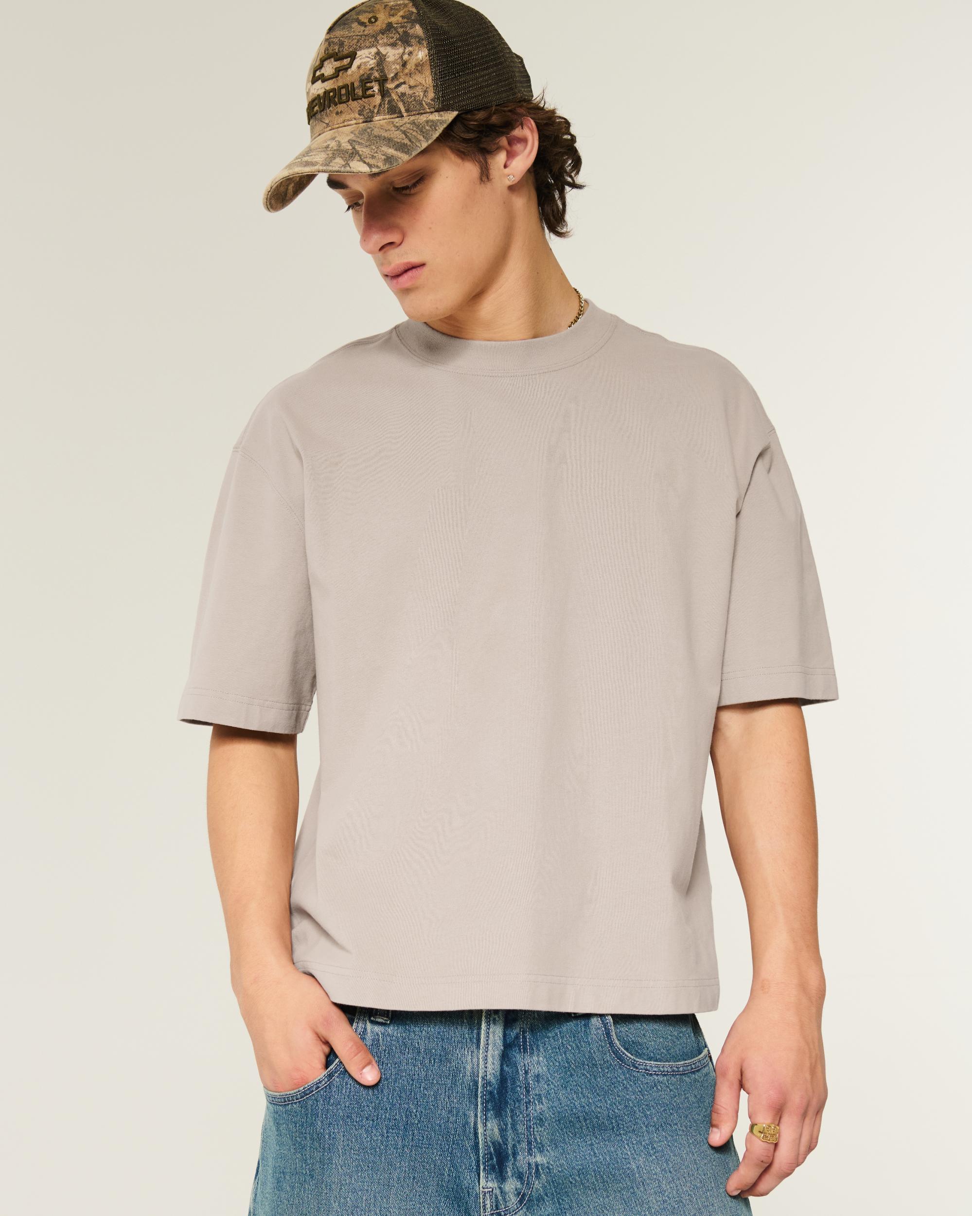 Boxy Heavyweight Crop Crew T-Shirt Product Image
