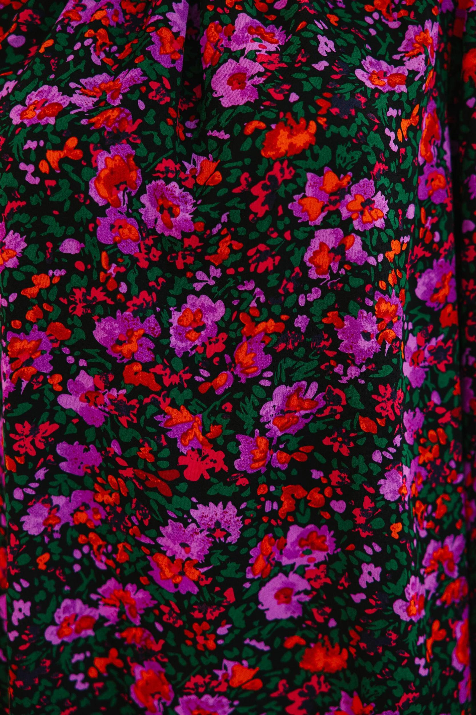 Can't Change Black Floral Blouse Female Product Image