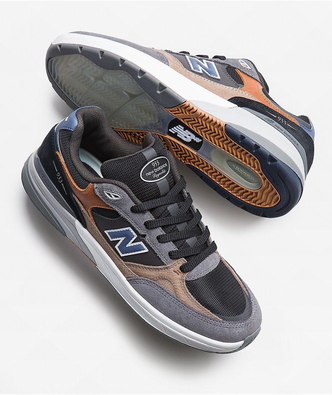 New Balance Numeric 933 Reynolds Tan & Grey Skate Shoes Product Image