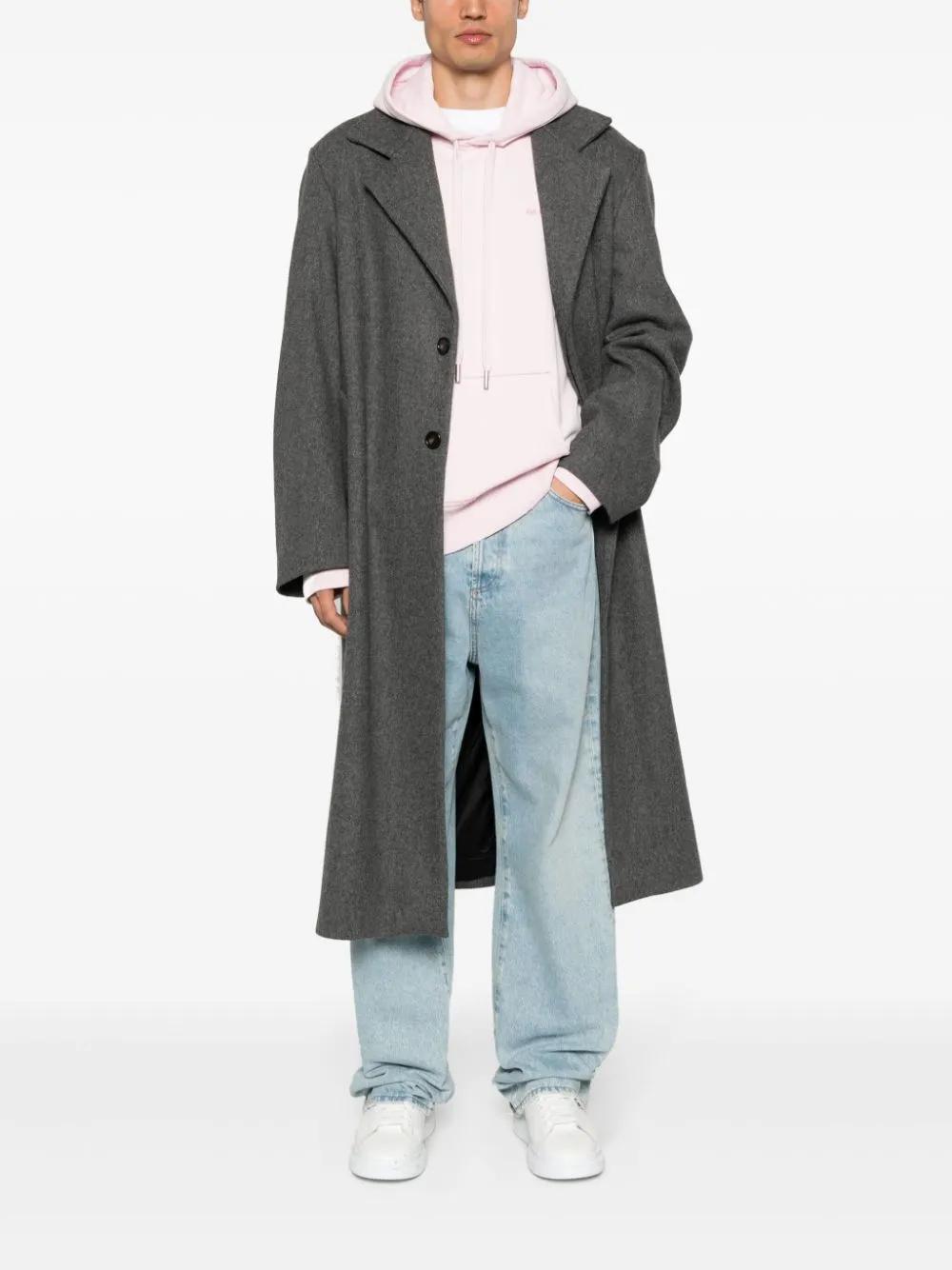 logo-embroidered cotton hoodie Product Image