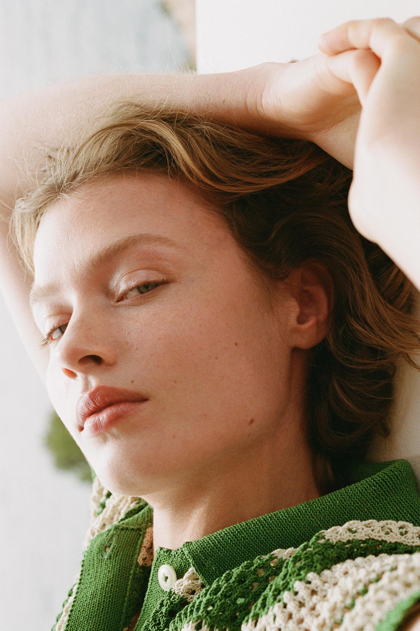 KNITTED POLO JACKET Product Image