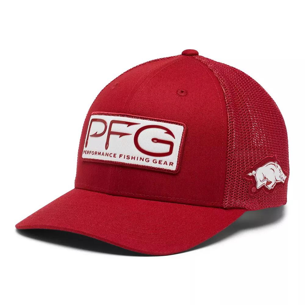 Men's Columbia Cardinal Arkansas Razorbacks PFG Hooks Flex Hat,  Product Image