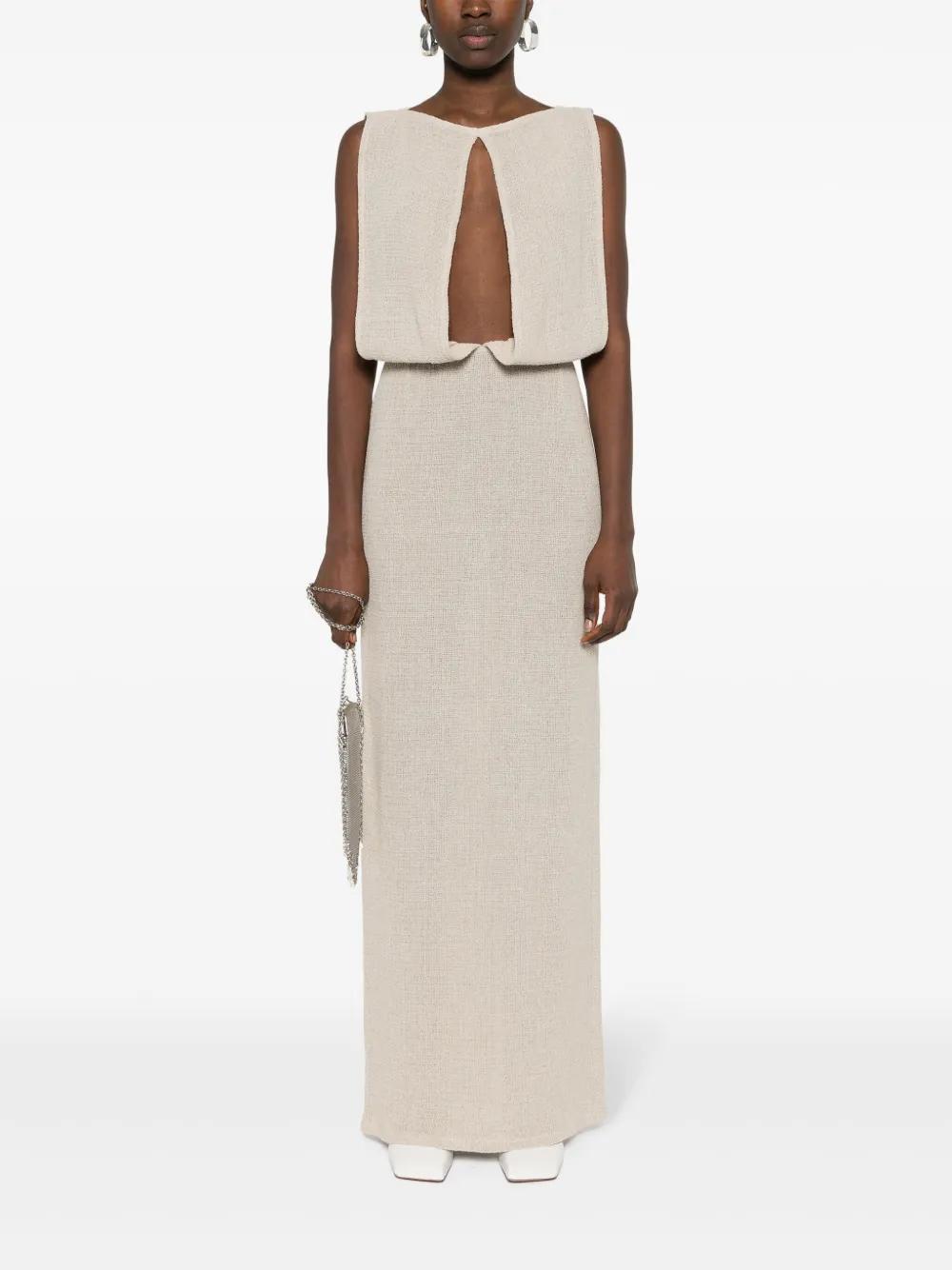 linen-blend maxi dress Product Image