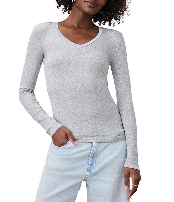 Splendid Valley Ribbed V-Neck Tee Product Image