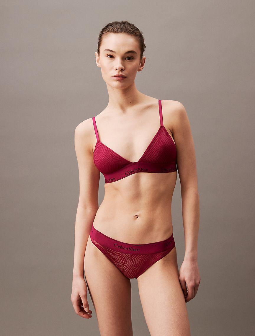 Modern Lace Lightly Lined Triangle Bralette Product Image