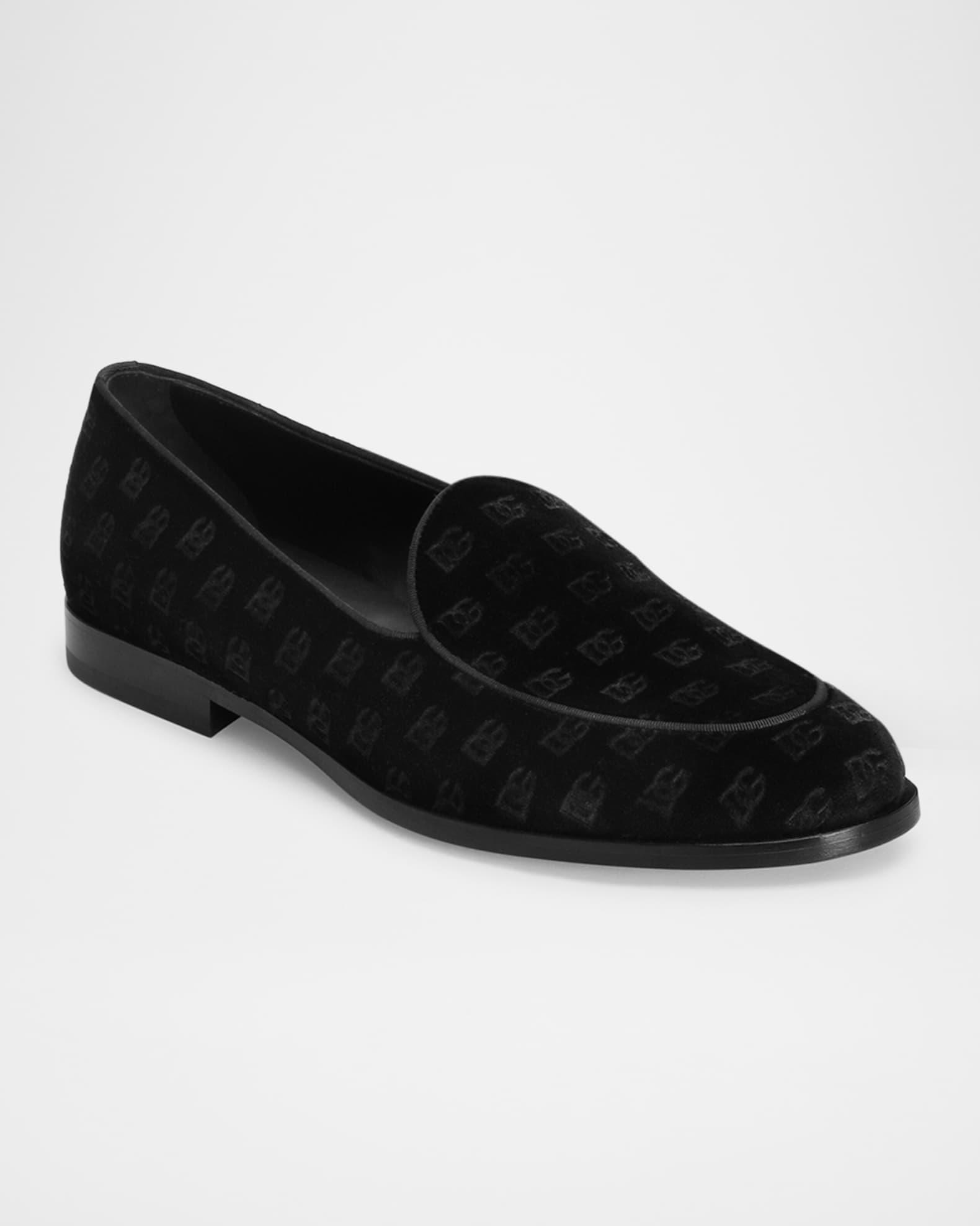 Men's Velvet DG Smoking Slippers Product Image