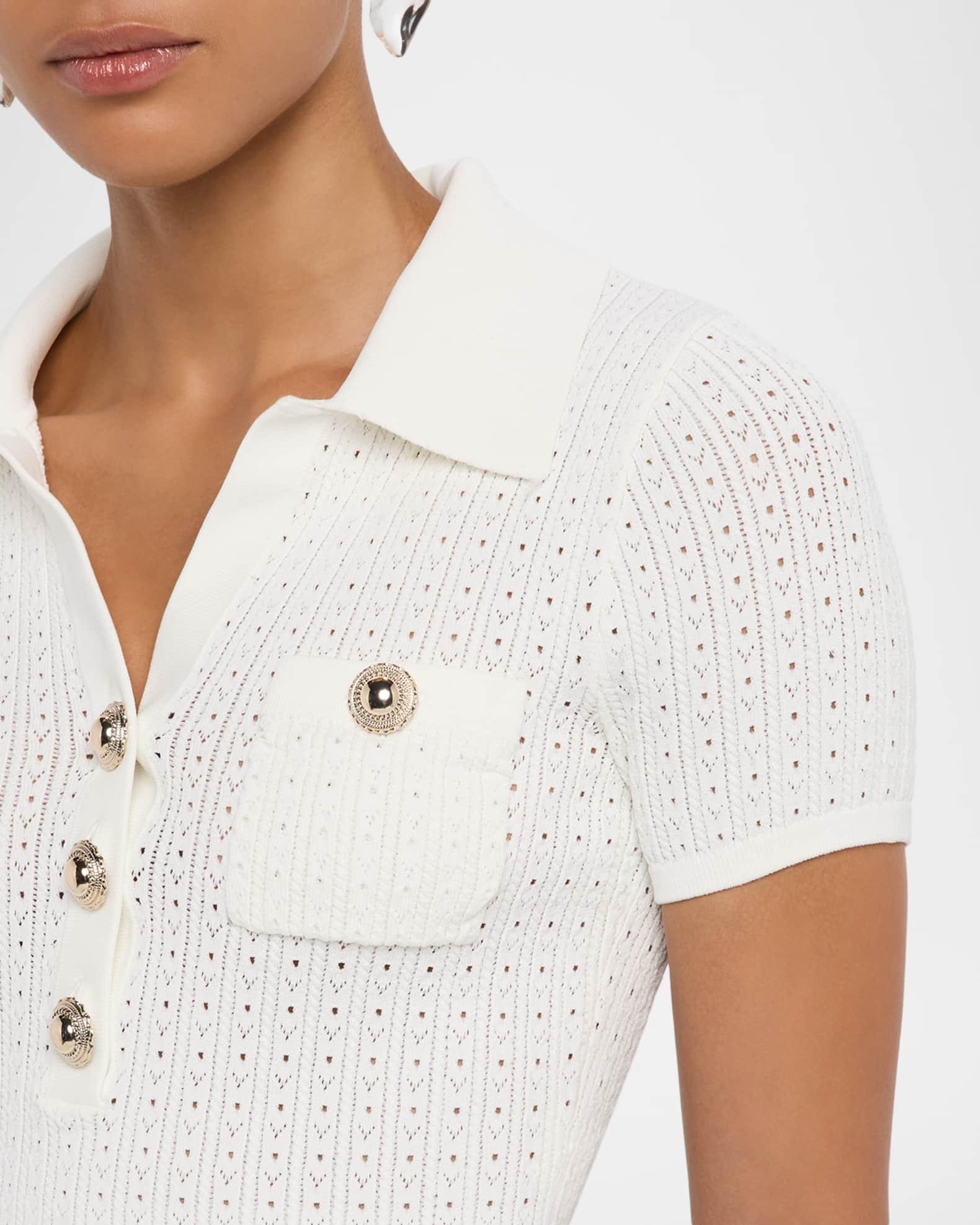 Pointelle Knit Top Product Image