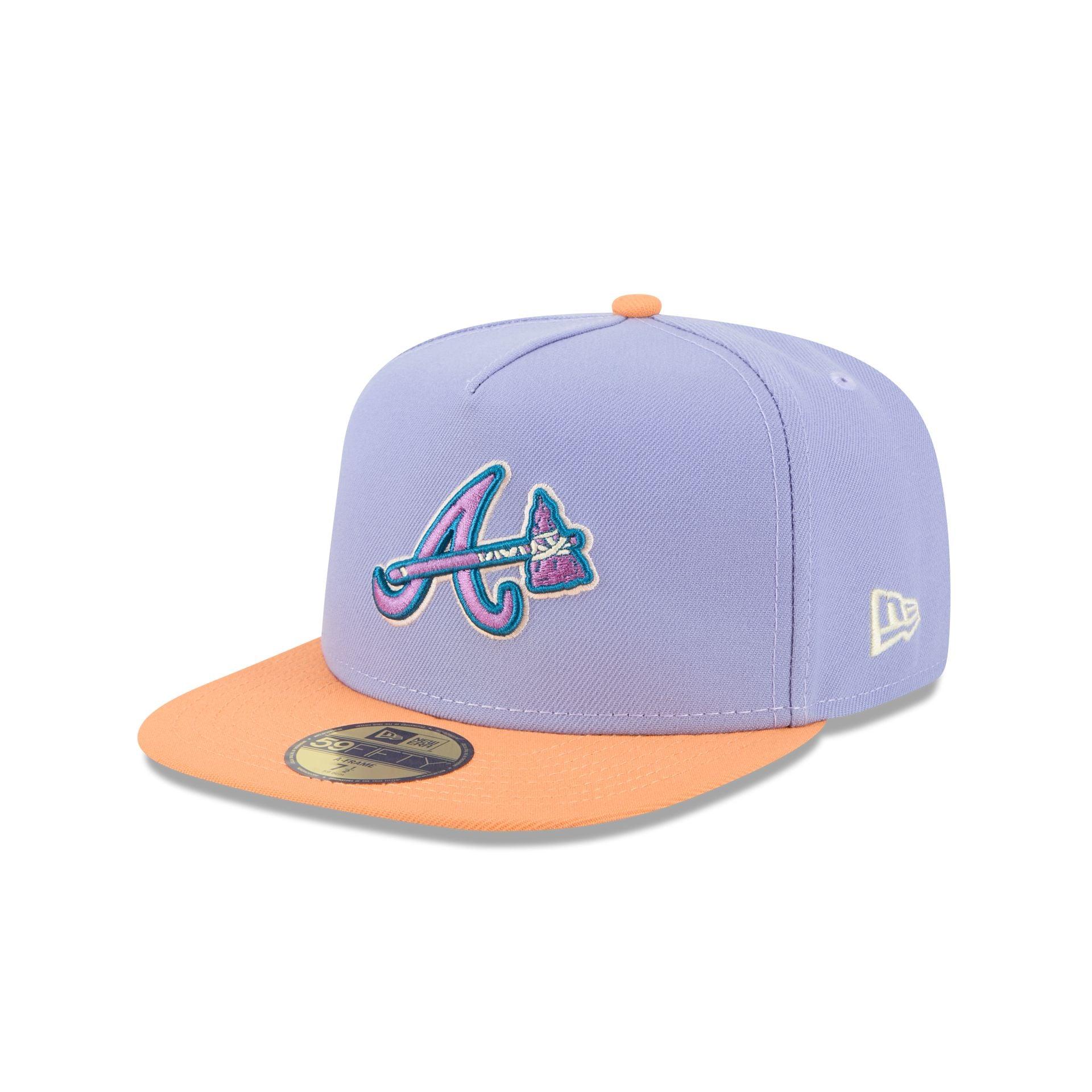 Los Angeles Dodgers Lavender 59FIFTY A-Frame Fitted Hat Male Product Image