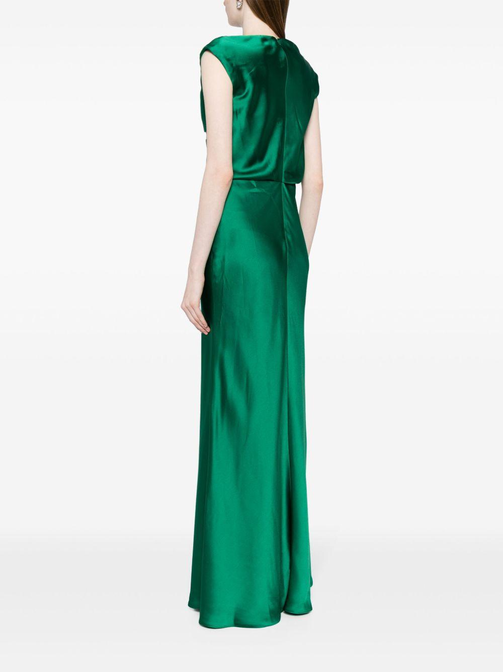cowl-neck sleeveless maxi dress Product Image