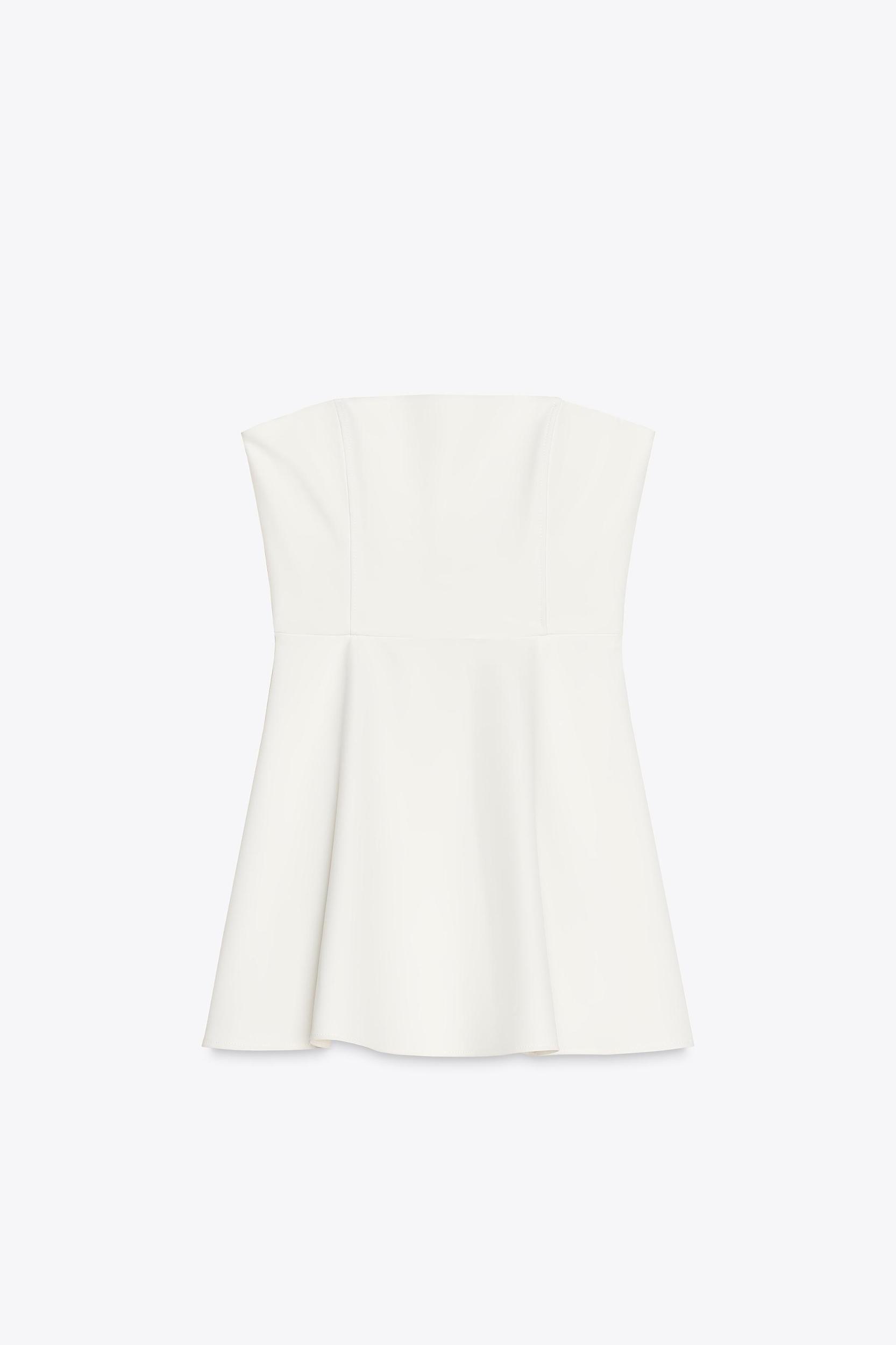 STRAPLESS SHORT DRESS Product Image