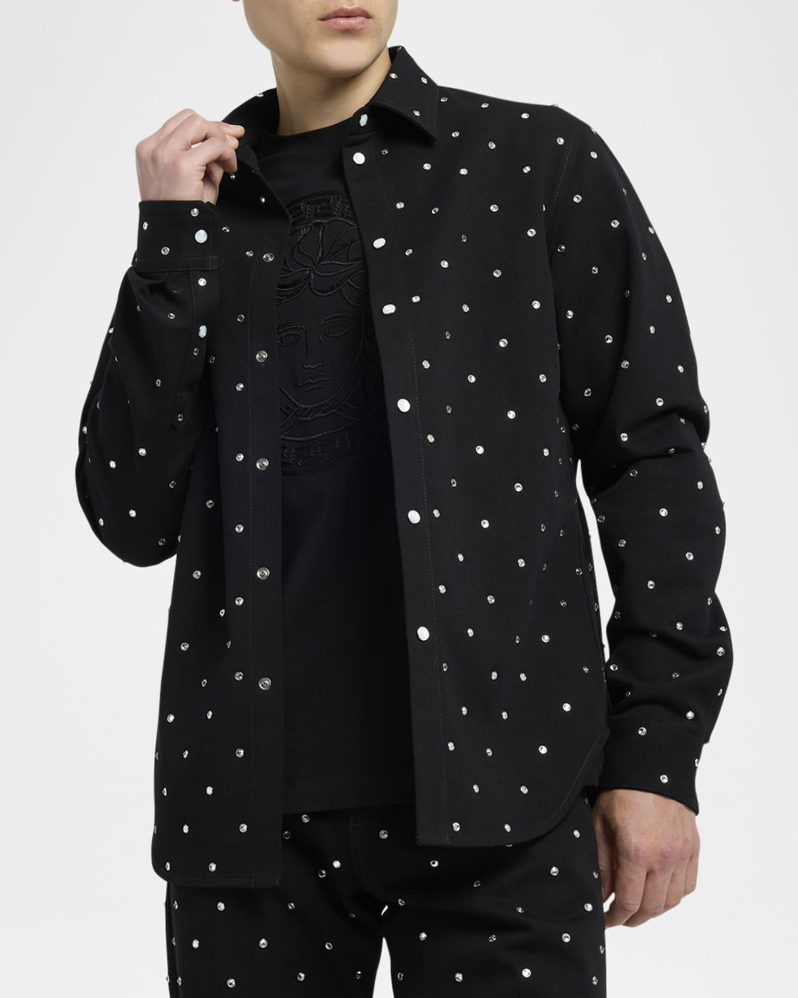 Men's Starry Sky Denim Shirt Product Image