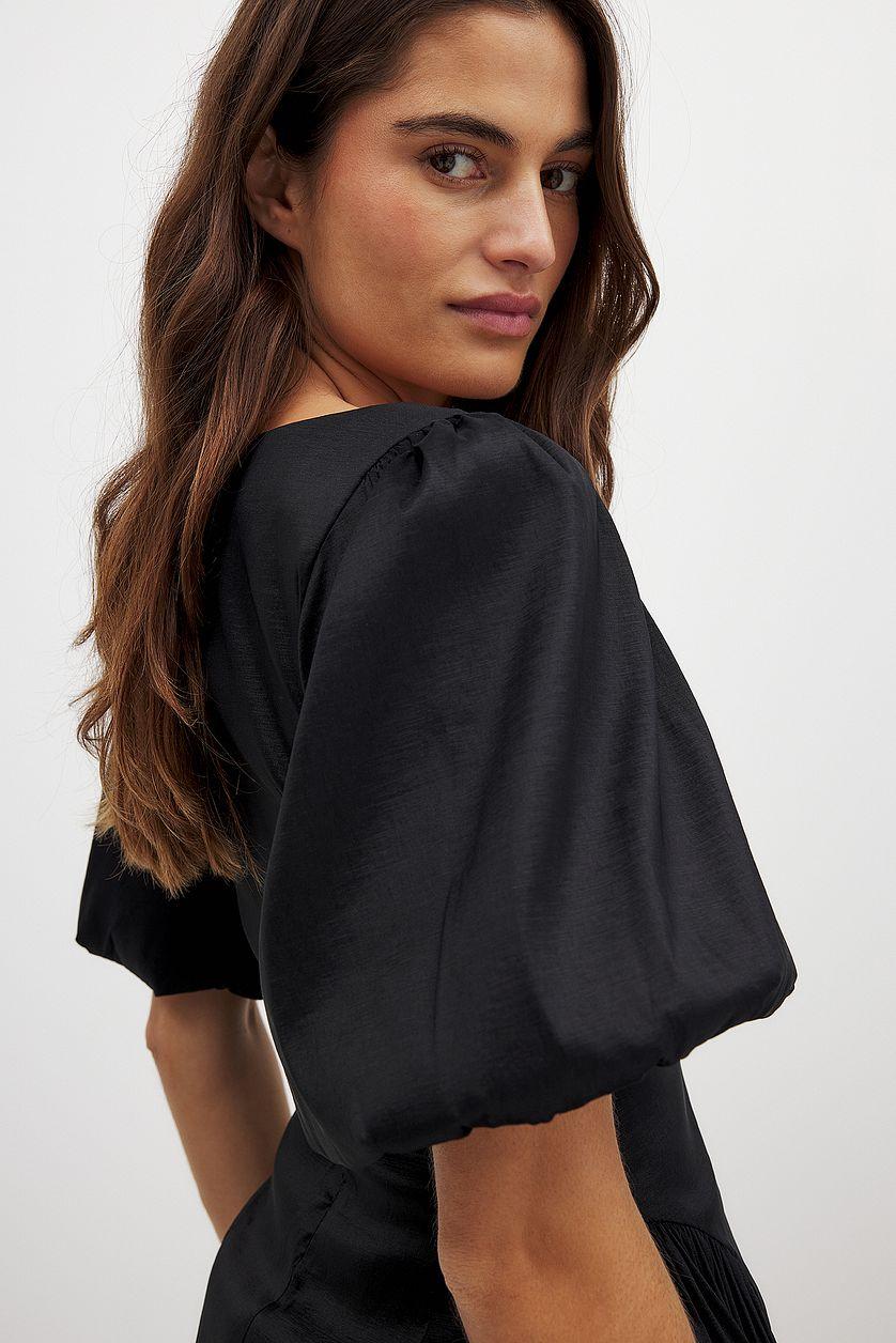 Puff Shoulder Mini Dress Product Image