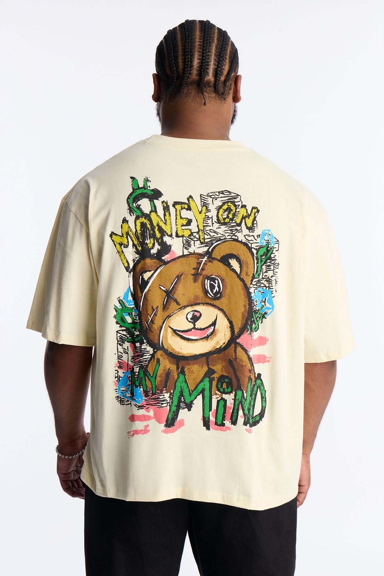 Money On My Mind Short Sleeve Tee - Cream Male Product Image