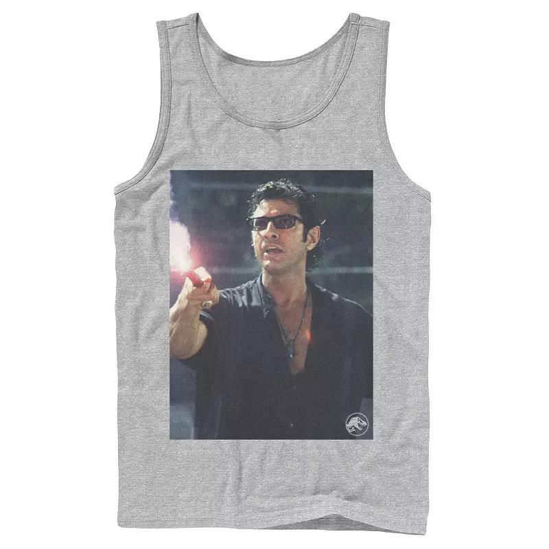 Men's Jurassic Park Ian Malcolm Road Flare Photo Graphic Tank Top,  Product Image