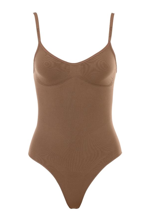  sculpting full brief bodysuit almond Product Image