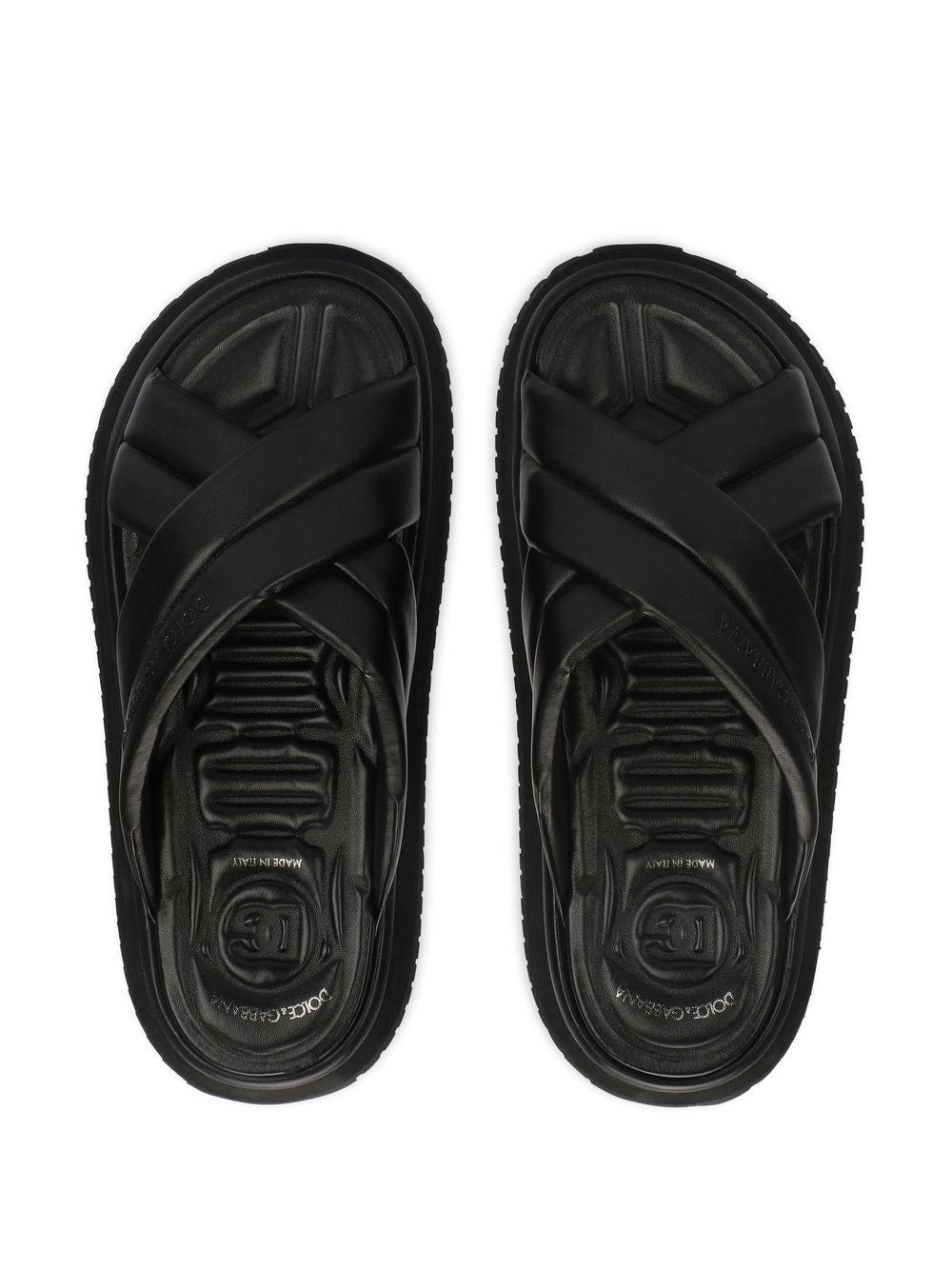 crossover-strap flat sandals Product Image