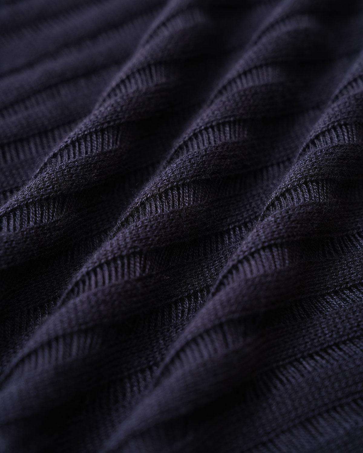 Navy Pullover Sweater Two-Piece Set Product Image