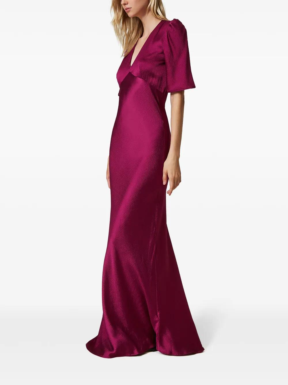 hammered satin dress Product Image
