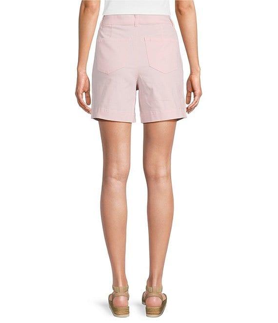 Westbound Petite Size Pull-On Button Embellished Marina Shorts Product Image