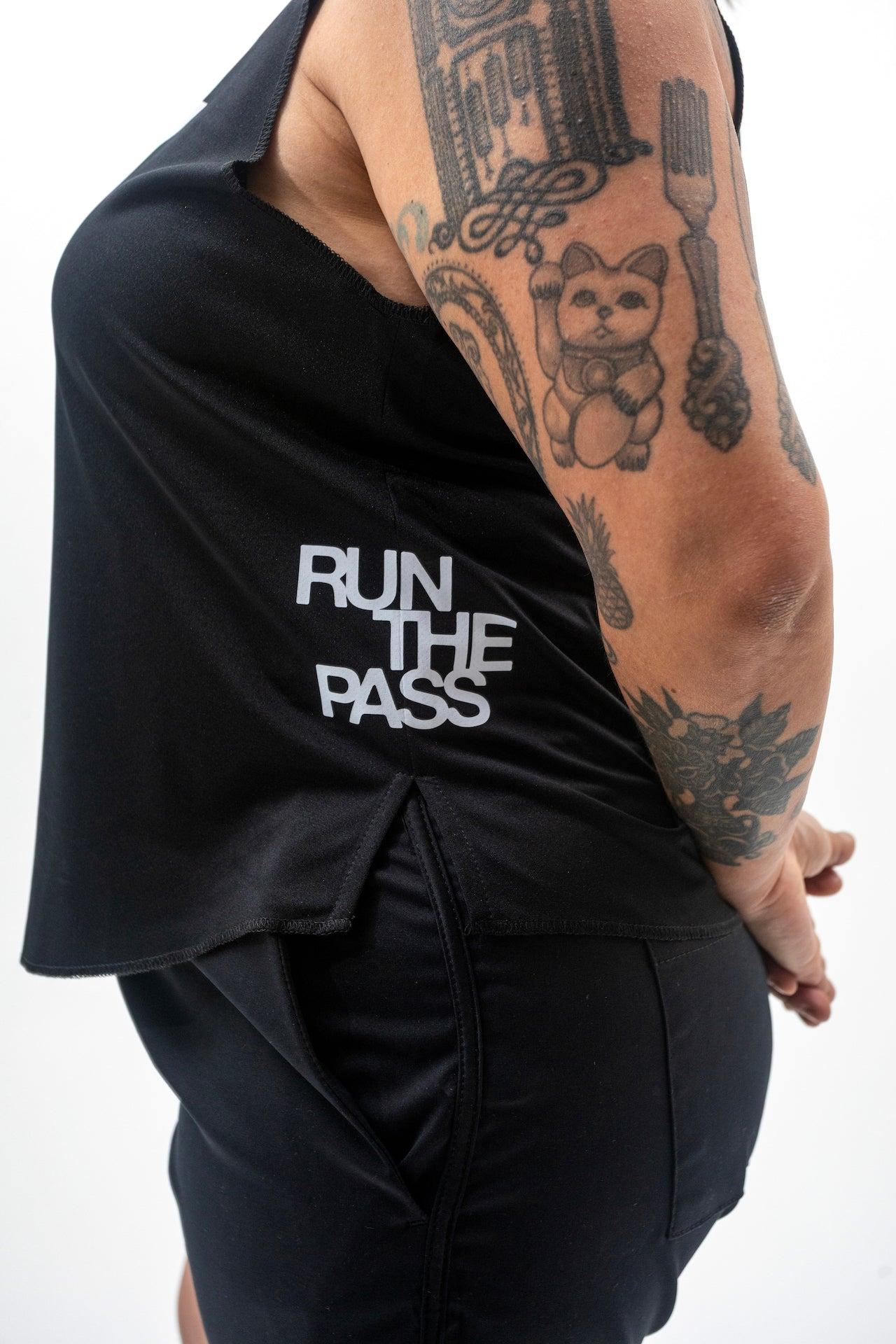 “Run The Pass” Women's Moisture Wicking Hydrotech Singlet Female Product Image