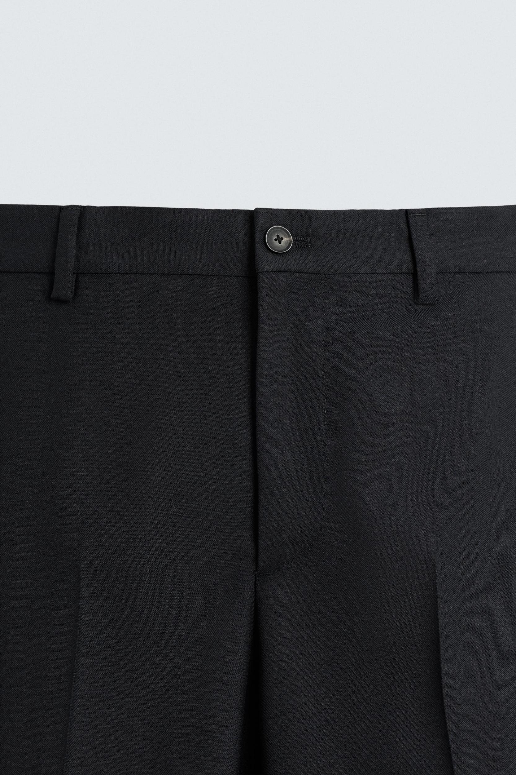 HERRINGBONE SUIT PANTS Product Image