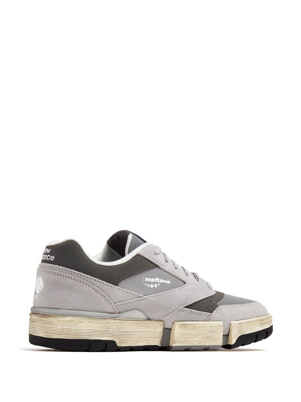 x MSFTSrep 0.01 suede sneakers Product Image