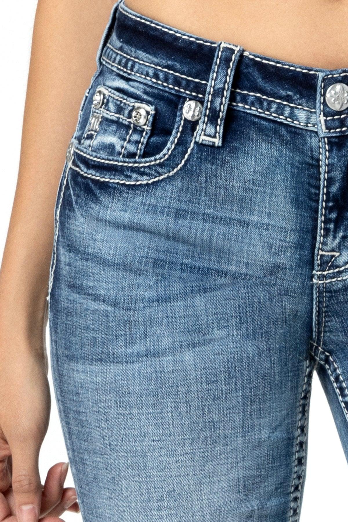 Rebel With A Cross Bootcut Jeans Product Image