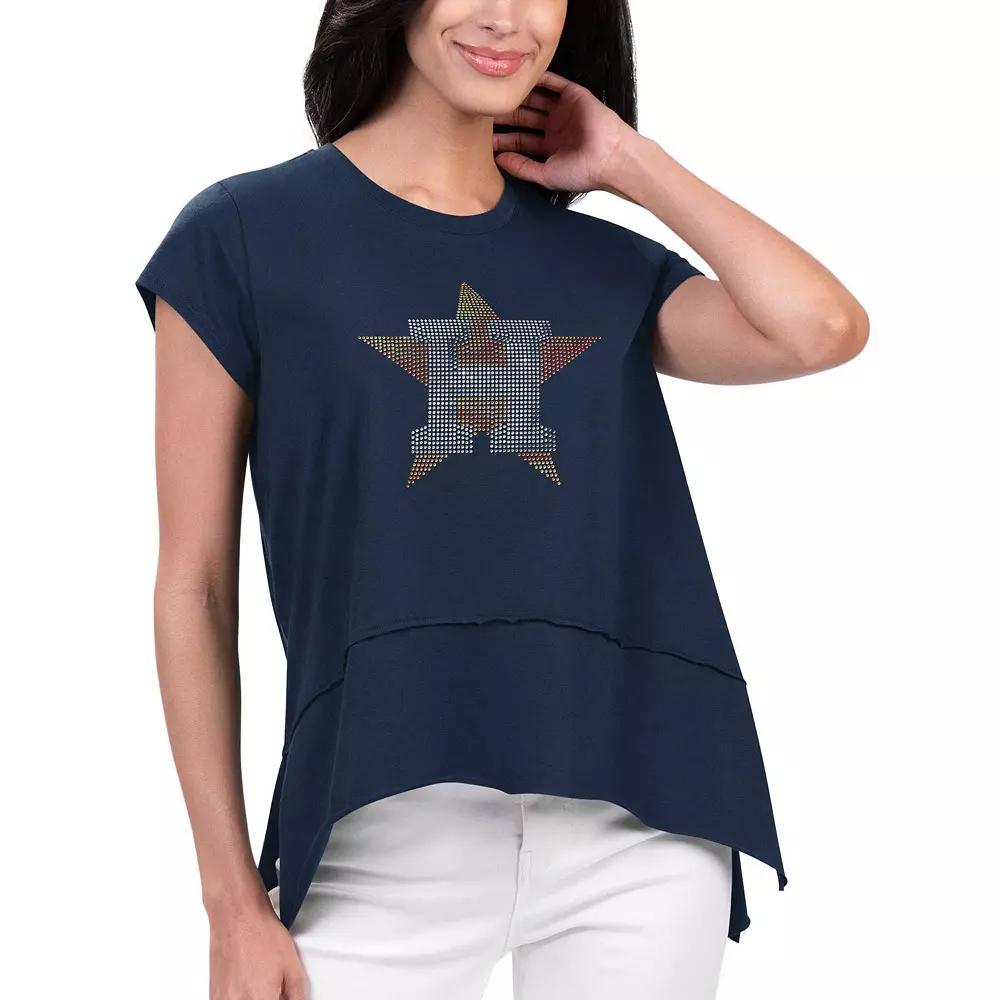 Women's G-III 4Her by Carl Banks Navy Houston Astros Cheer Fashion T-Shirt, Size: Medium, Blue Product Image