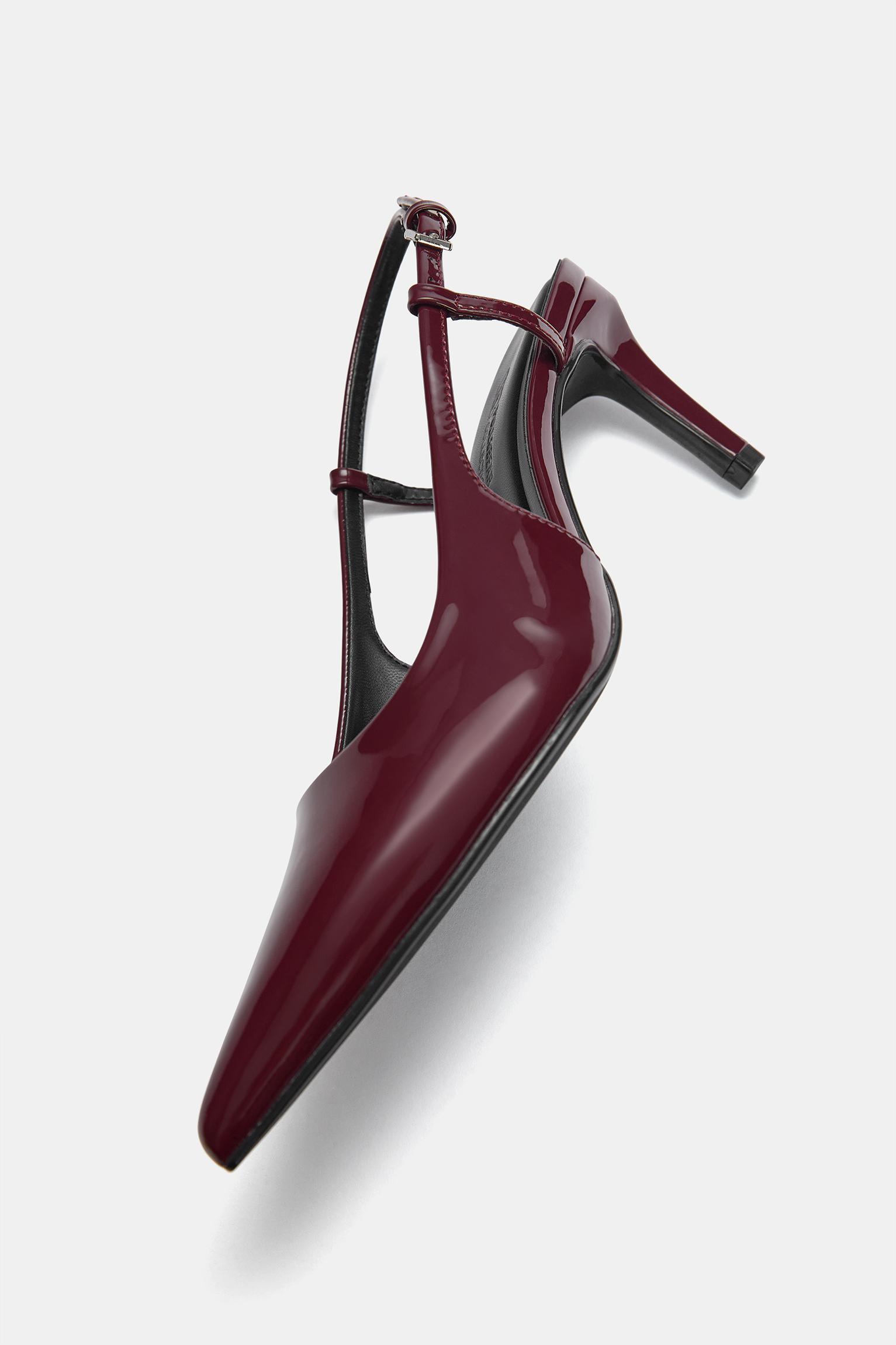 Faux patent leather high-heel shoes Product Image