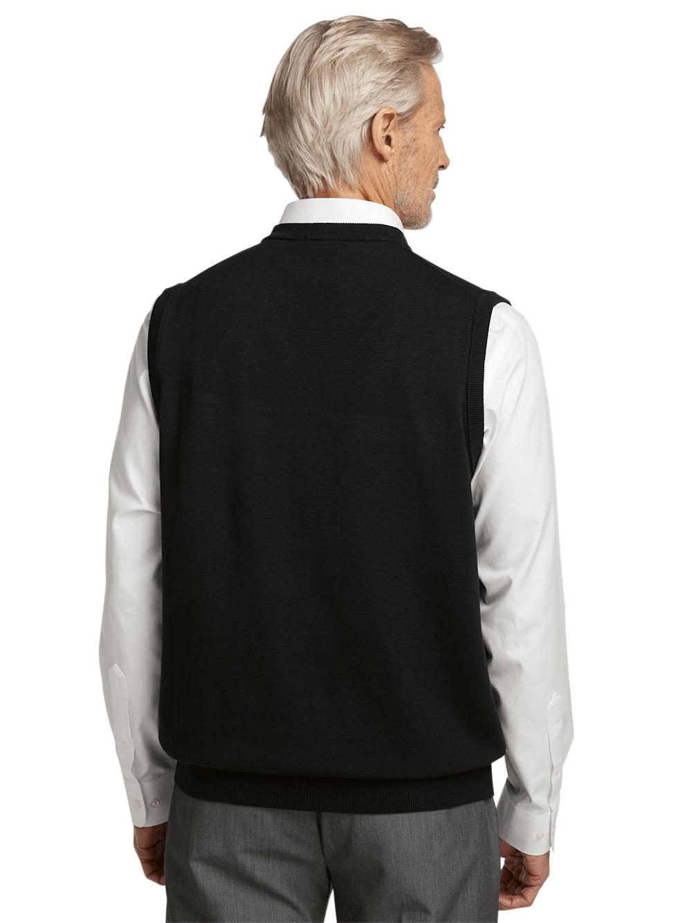 Supima Cotton Vest - Black Product Image