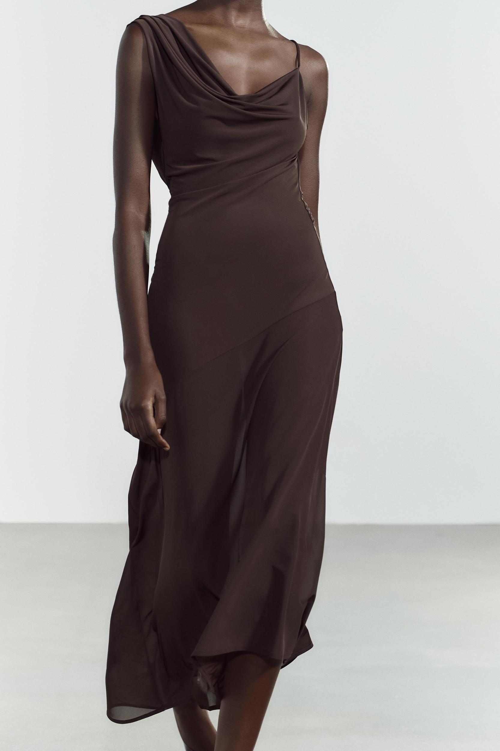 LONG ASYMMETRICAL DRESS Product Image