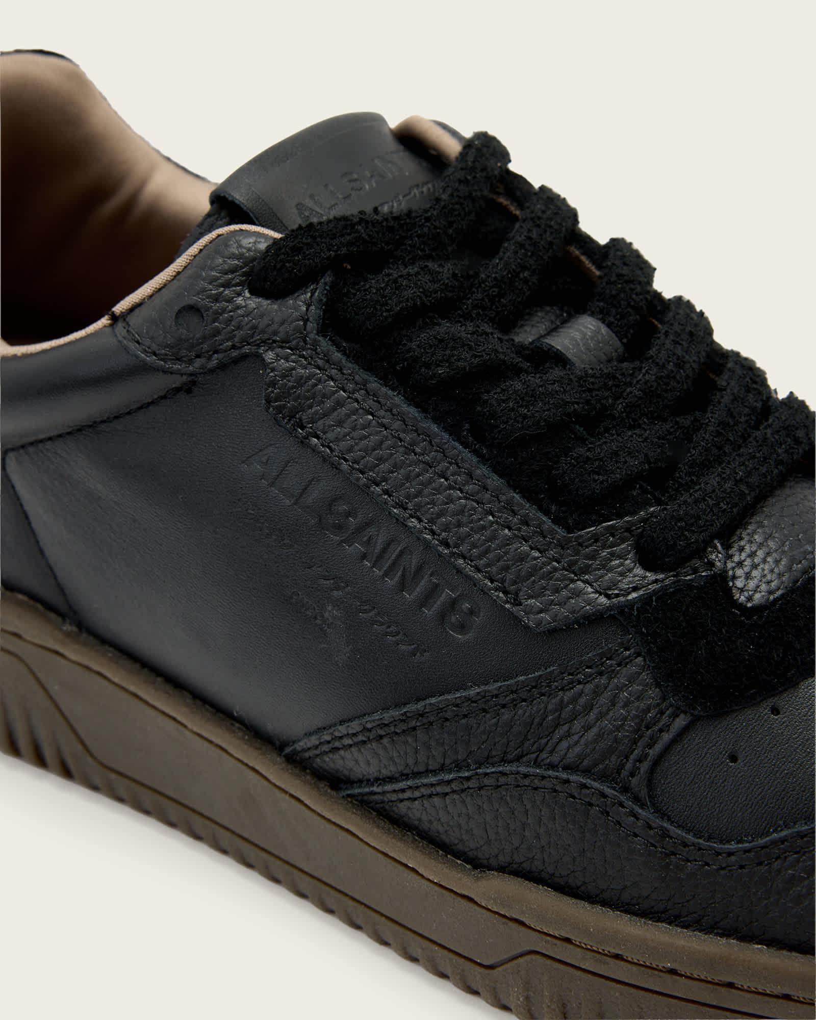 Regan Low Top Sneakers BLACK/GUM | ALLSAINTS US Product Image