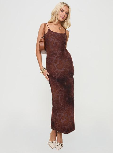 Knox Maxi Dress Chocolate Product Image