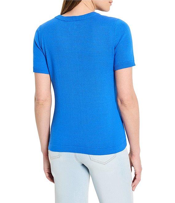 NIC + ZOE Easy Knit Scoop Neck Short Sleeve Tee Product Image
