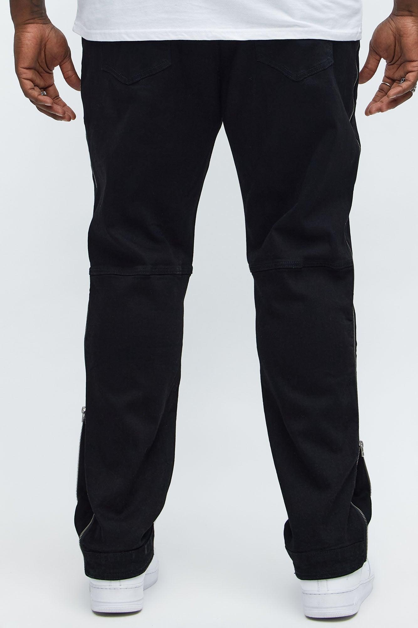 Slim Convertible Zip Me Down Jeans - Black Male Product Image