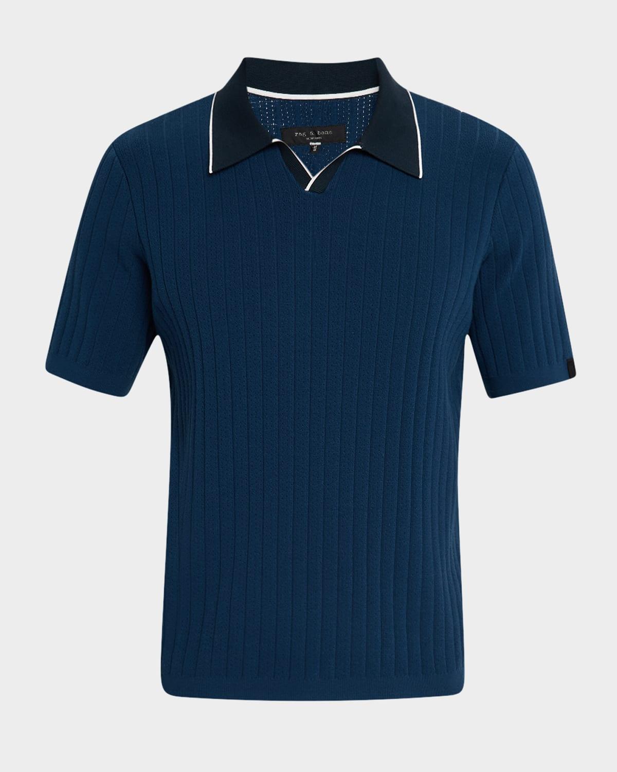Mens Sanford Johnny Collar Polo Shirt Product Image