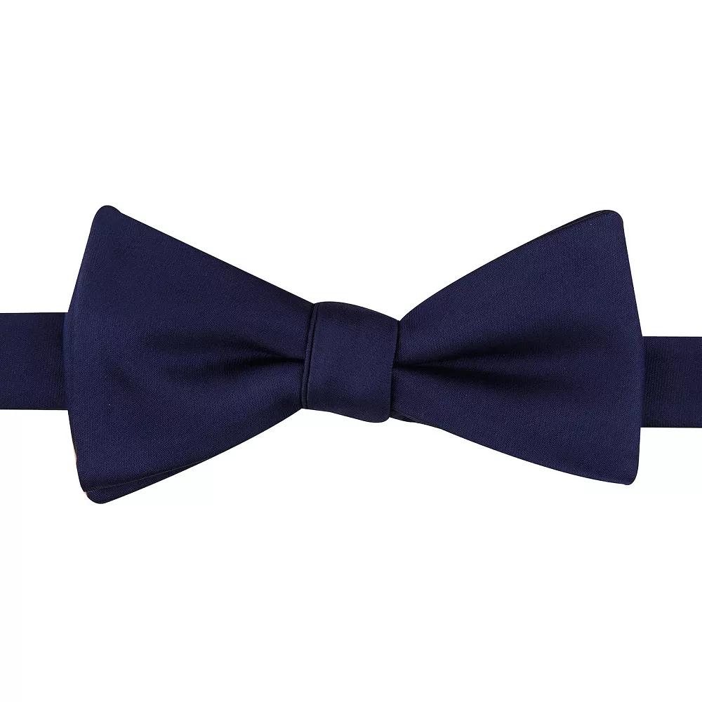 Men's Bespoke Pre-Tied Bow Tie, Blue Oxford Product Image