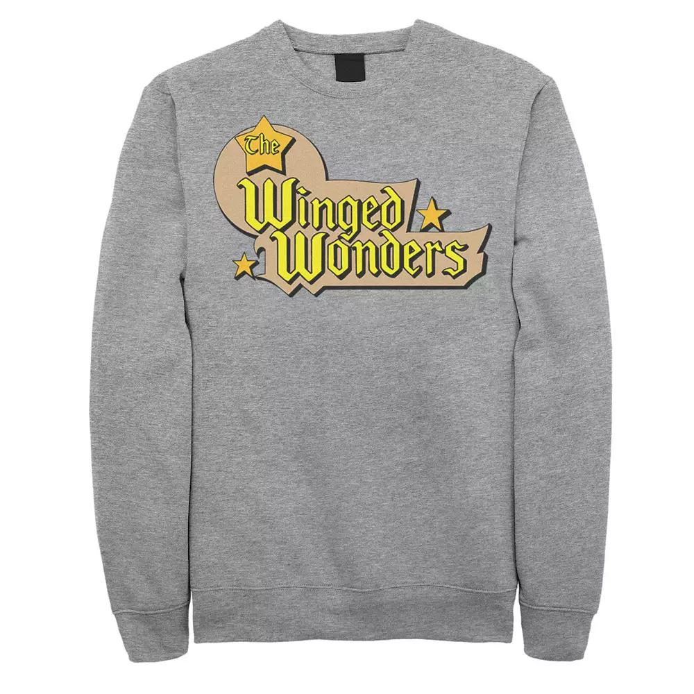 Men's DC Comics The Winged Wonders Text Logo Sweatshirt,  Product Image