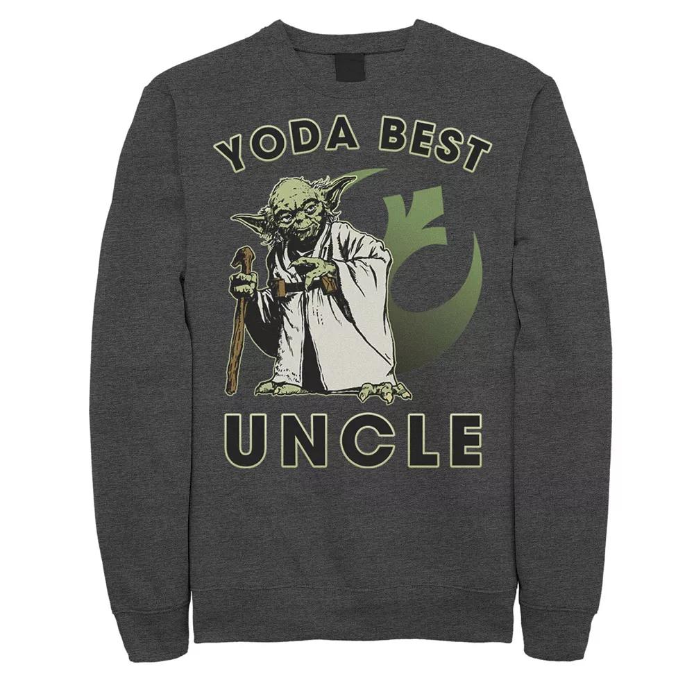 Men's Star Wars Yoda Best Uncle Rebel Logo Sweatshirt,  Product Image