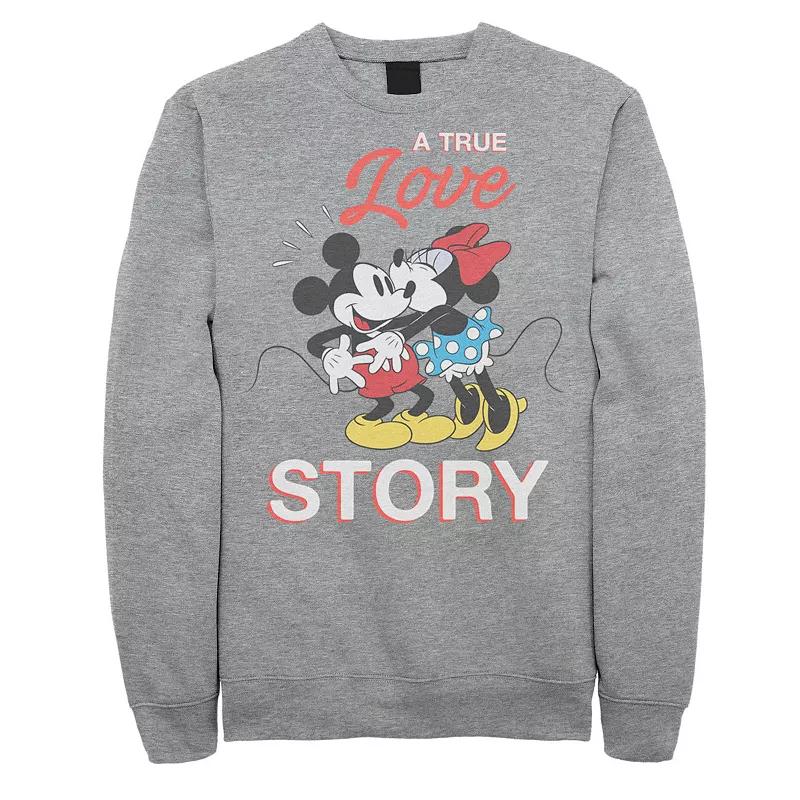 Men's Dinsey Mickey & Minnie Mouse Valentine Love Sweatshirt,  Product Image