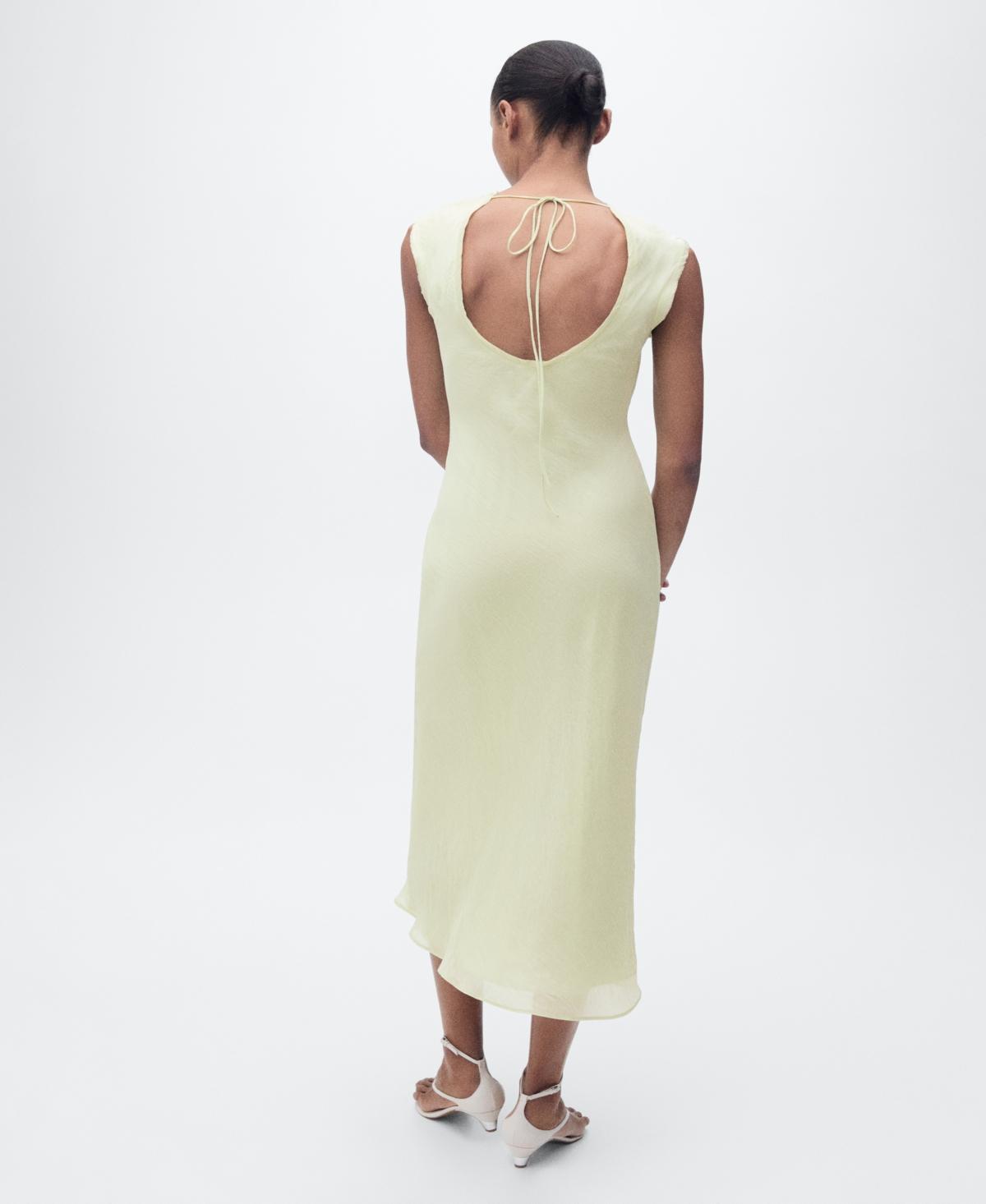 Midi-dress with wrinkled effect - Women | MANGO USA Product Image