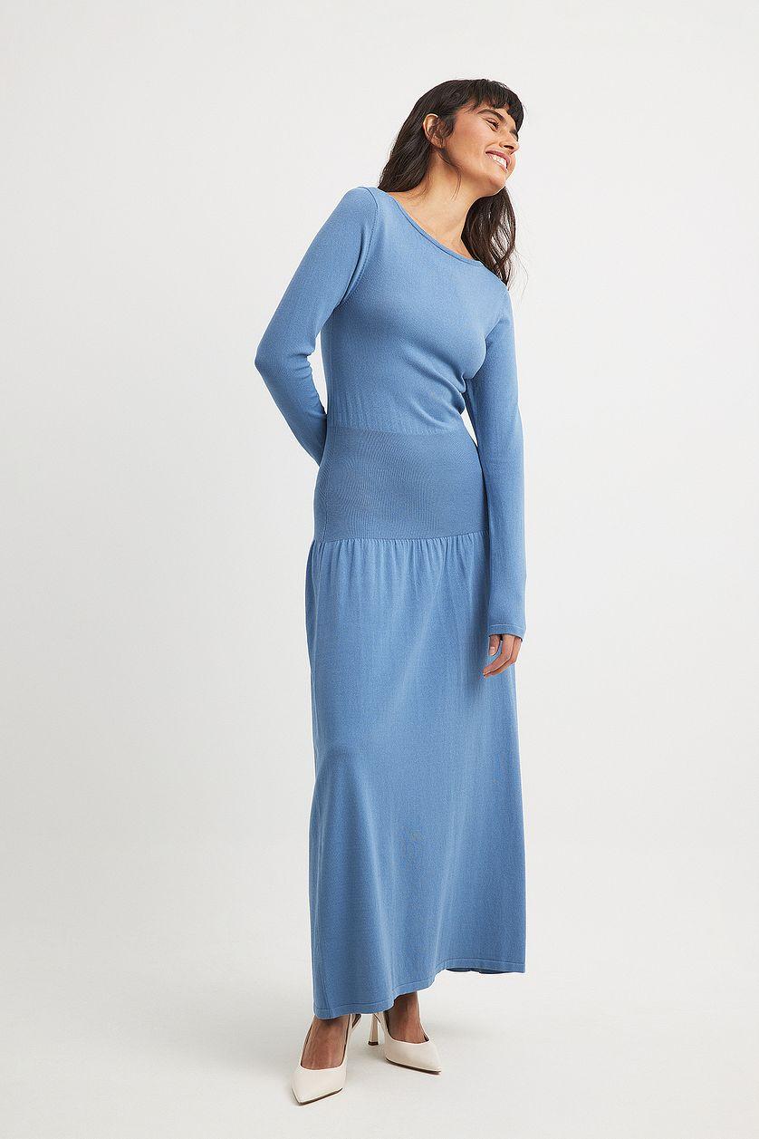 Knitted Waist Detail Maxi Dress Product Image