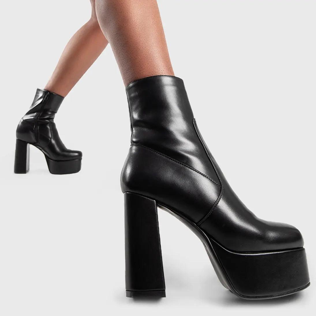 Making Moves Platform Ankle Boots Product Image