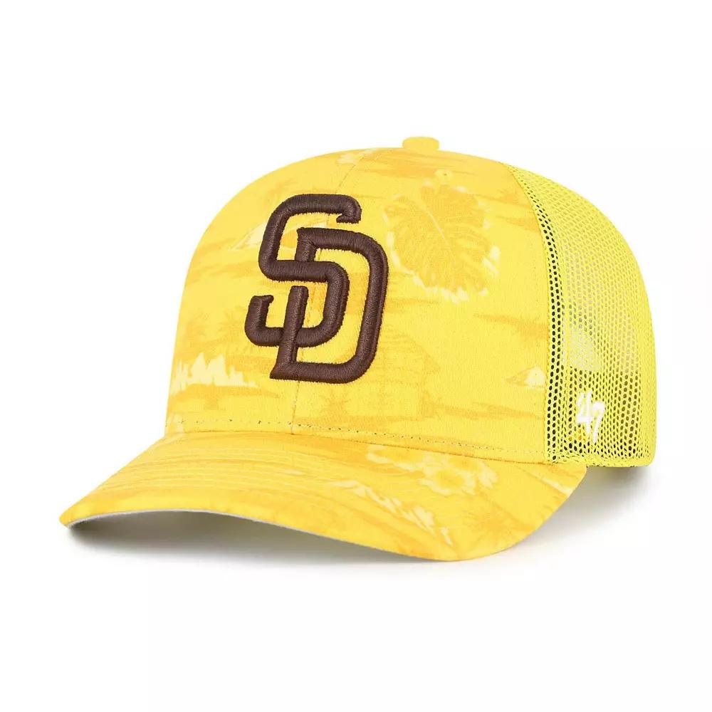 Men's '47 Gold San Diego Padres Fiji Trucker Adjustable Hat Product Image