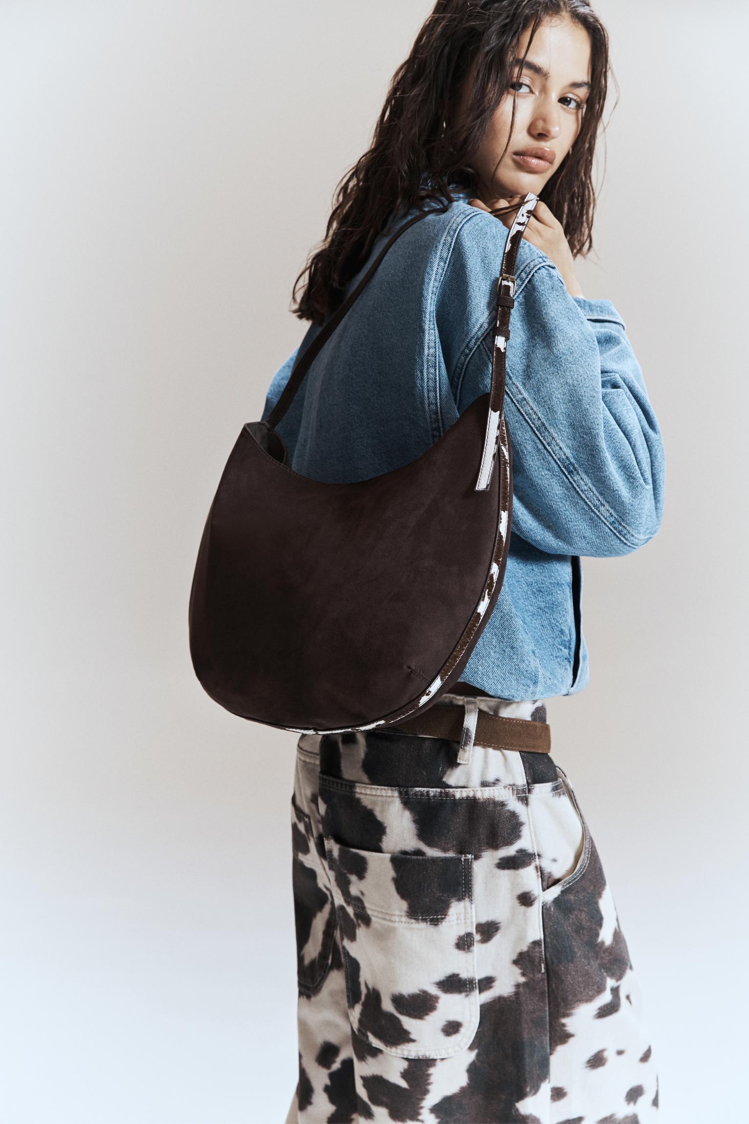 Shoulder bag with animal print detail Product Image