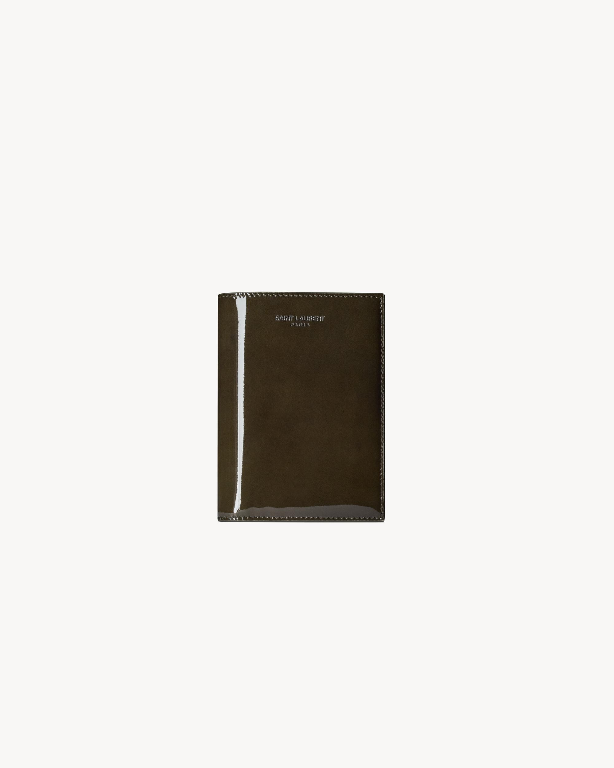 SAINT LAURENT PARIS credit card wallet in patent leather Product Image