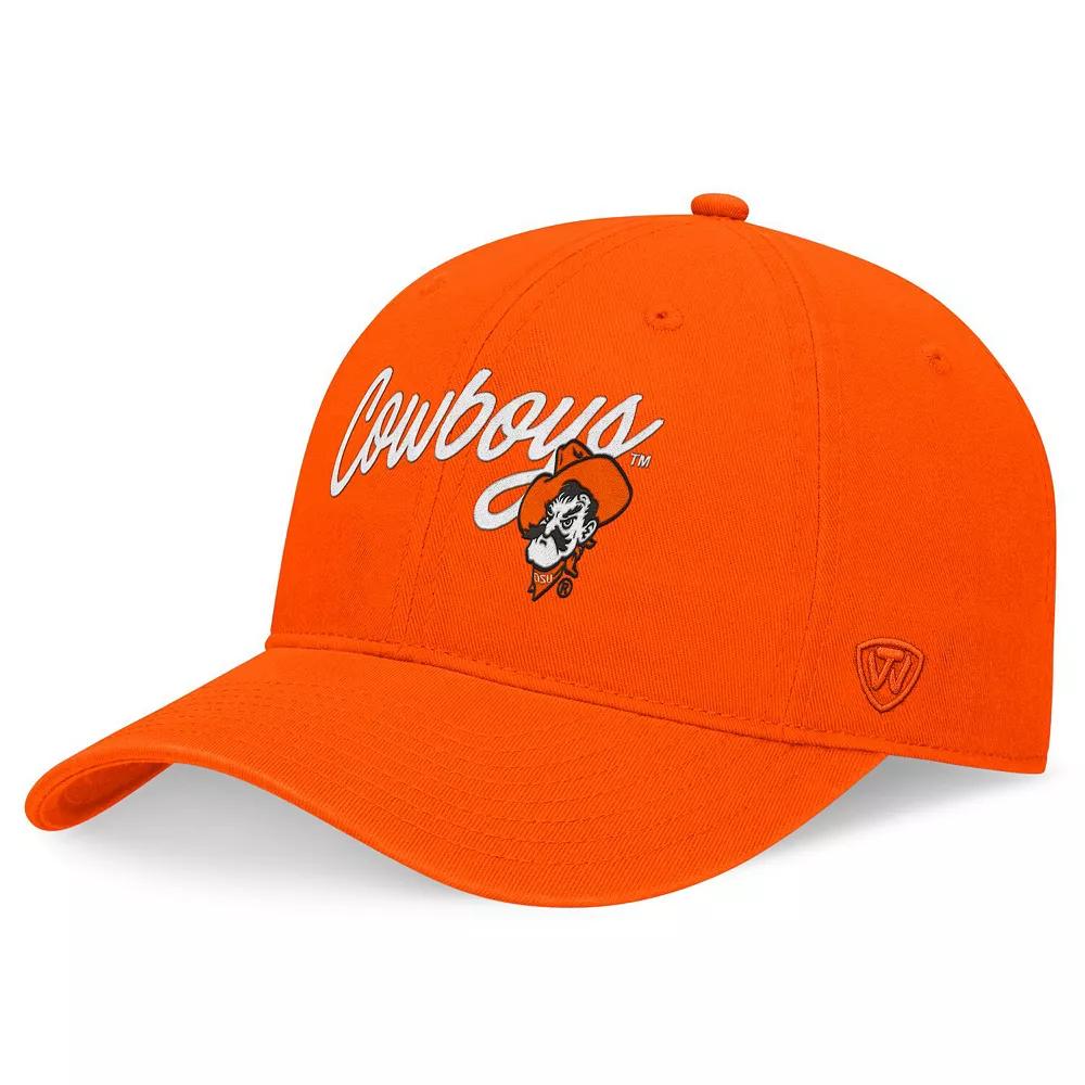 Men's Top of the World Orange Oklahoma State Cowboys Heritage CeeCee Adjustable Hat Product Image