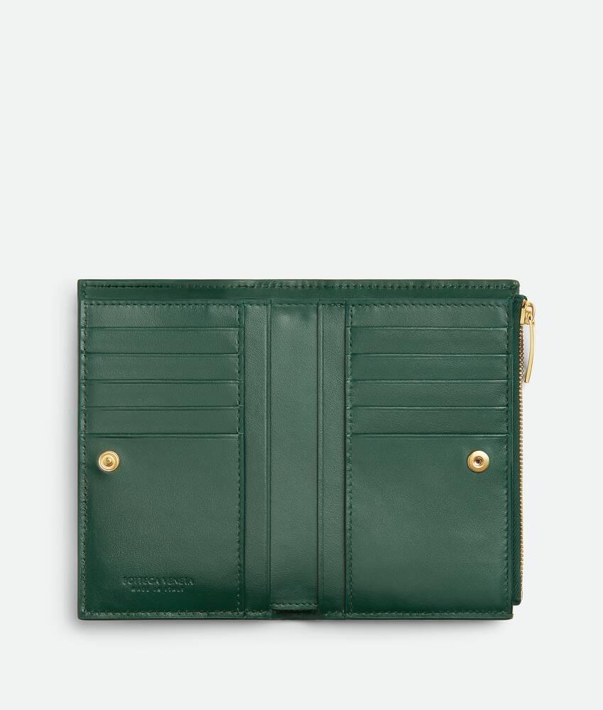 Women's Cassette Medium Bi-Fold Wallet in Emerald green Product Image