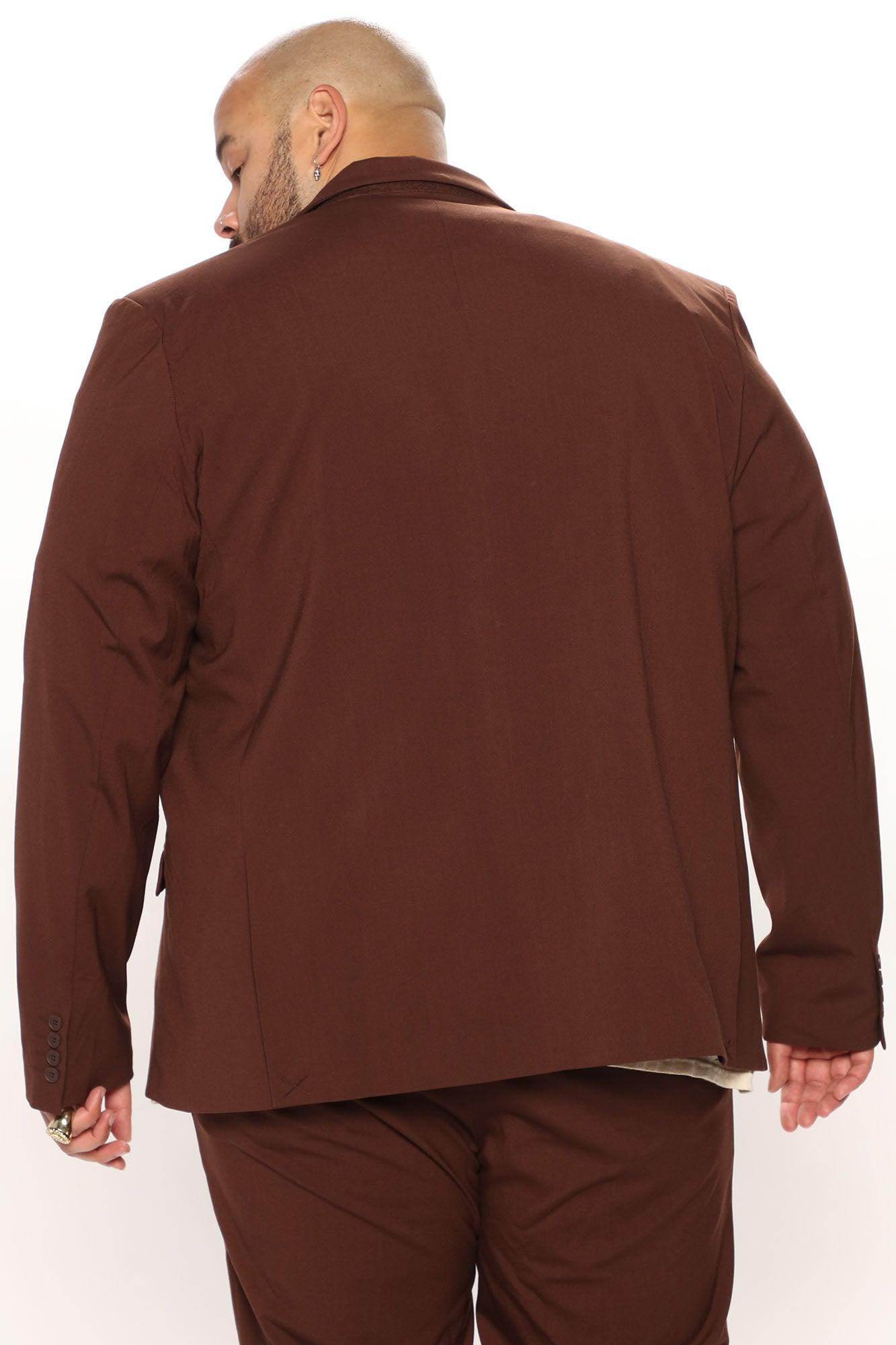 The Modern Stretch Suit Jacket - Brown Product Image