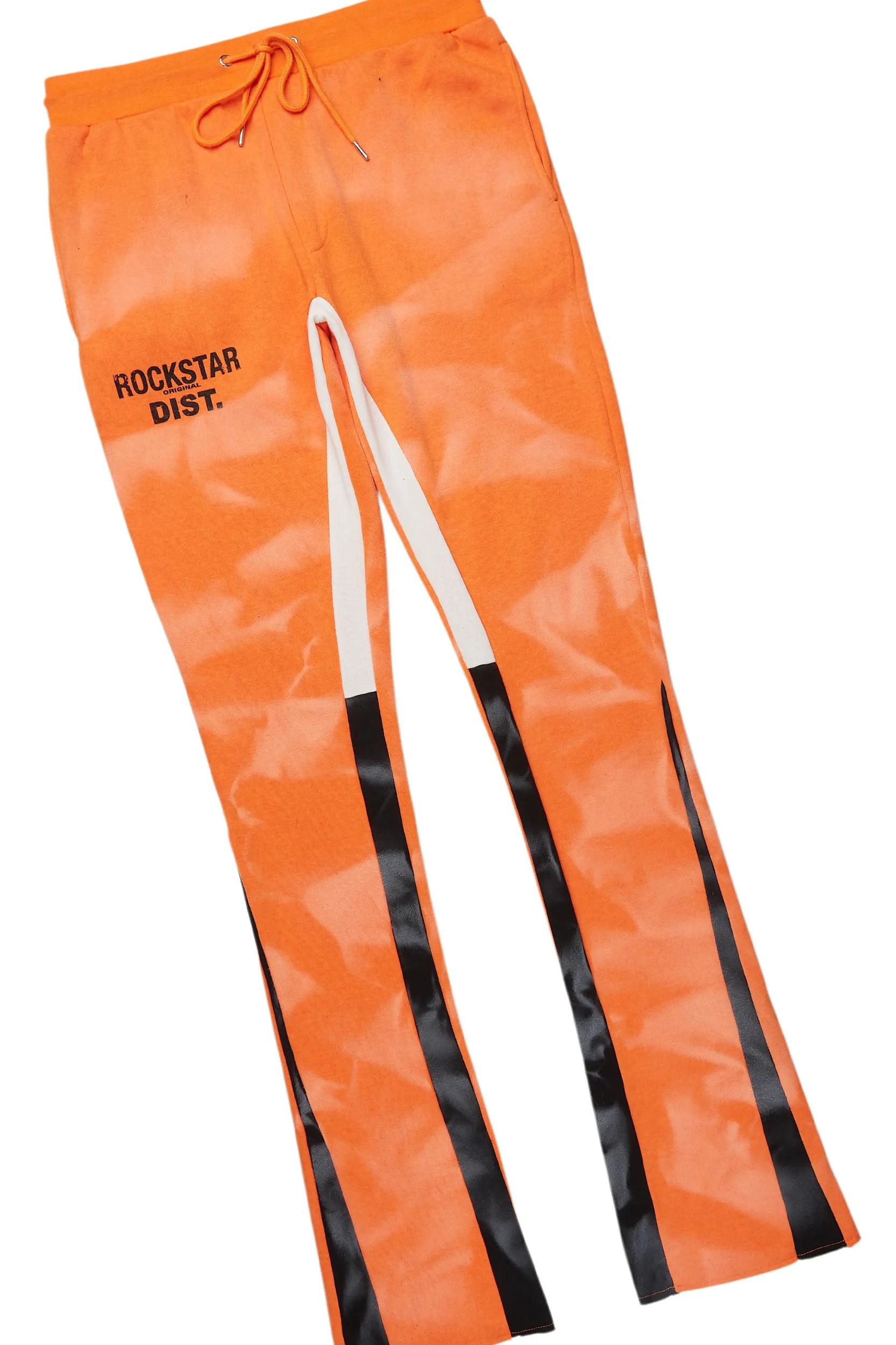 Nelly Orange Hoodie Stacked Flare Track Set Male Product Image